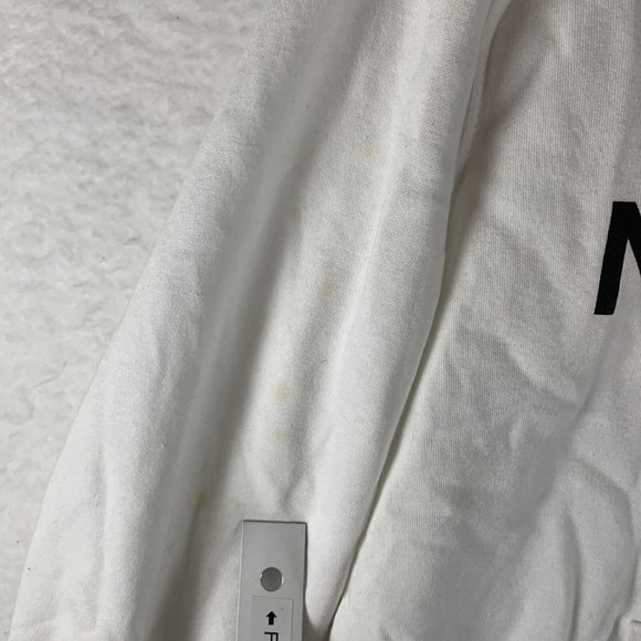 The North Face Hoodie Men Small White Drawstring Long Sleeve Pullover 6756 - Picture 11 of 11